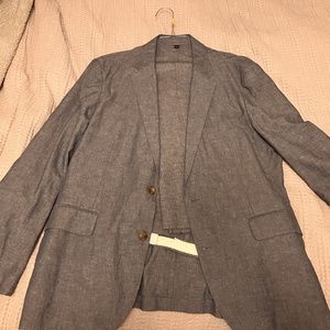 J Crew Ludlow Slim Fit Cotton-Linen Unstructured Suit and Pants 42R and 34Wx32L